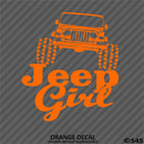 Jeep Girl Wrangler Silhouette Vinyl Decal Version 3 - S4S Designs