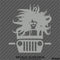 For Jeep: Jeep Hair Girl Vinyl Decal