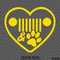 Jeep Love: Heart, Grille, Dog Paw Vinyl Decal - S4S Designs