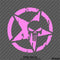 For Jeep: Distressed Star With Punisher Skull Vinyl Decal