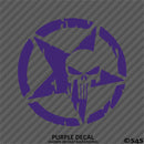 For Jeep: Distressed Star With Punisher Skull Vinyl Decal