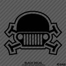 Jeep Skull & Crossbones Vinyl Decal - S4S Designs