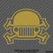 Jeep Skull & Crossbones Vinyl Decal - S4S Designs