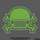 Jeep Skull & Crossbones Vinyl Decal - S4S Designs