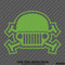 Jeep Skull & Crossbones Vinyl Decal - S4S Designs