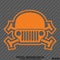 Jeep Skull & Crossbones Vinyl Decal - S4S Designs