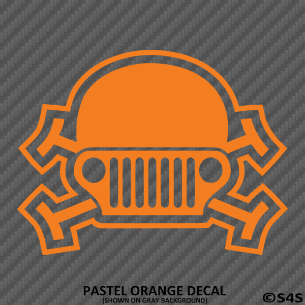 Jeep Skull & Crossbones Vinyl Decal - S4S Designs