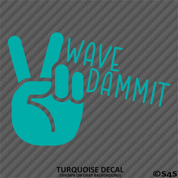 Jeep Wave: Wave Dammit Vinyl Decal