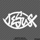 Jesus Fish God Vinyl Decal Version 2