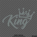 King JDM Style Crown Vinyl Decal
