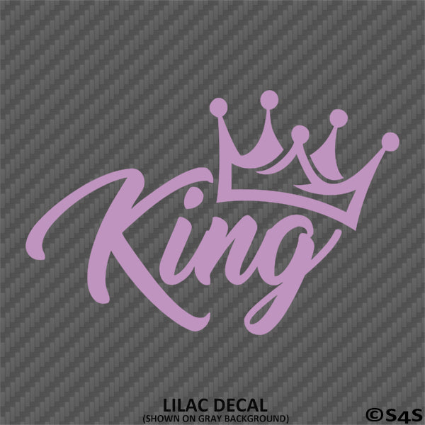 King JDM Style Crown Vinyl Decal