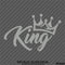 King JDM Style Crown Vinyl Decal