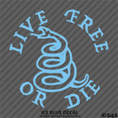 Live Free or Die Gadsden Snake Firearms Vinyl Decal