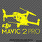 DJI Mavic 2 Pro Drone Silhouette Vinyl Decal - S4S Designs