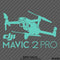 DJI Mavic 2 Pro Drone Silhouette Vinyl Decal - S4S Designs