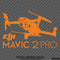 DJI Mavic 2 Pro Drone Silhouette Vinyl Decal - S4S Designs