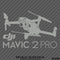 DJI Mavic 2 Pro Drone Silhouette Vinyl Decal - S4S Designs