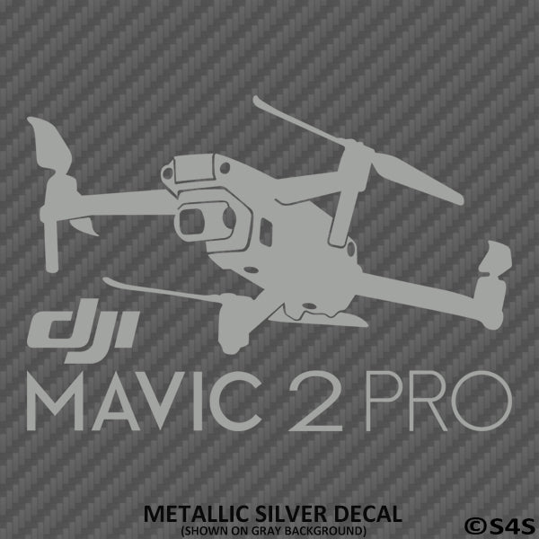 DJI Mavic 2 Pro Drone Silhouette Vinyl Decal - S4S Designs