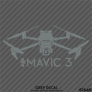 DJI Mavic 3 Drone Silhouette Vinyl Decal
