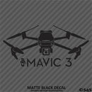DJI Mavic 3 Drone Silhouette Vinyl Decal