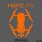 DJI Mavic Air Drone Silhouette Vinyl Decal - S4S Designs
