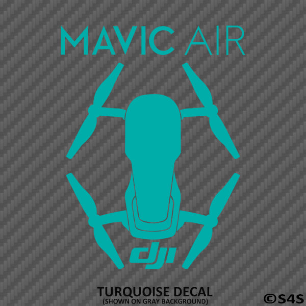 DJI Mavic Air Drone Silhouette Vinyl Decal - S4S Designs