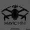 DJI Mavic Mini Drone Silhouette Vinyl Decal - S4S Designs
