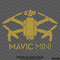 DJI Mavic Mini Drone Silhouette Vinyl Decal - S4S Designs