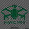 DJI Mavic Mini Drone Silhouette Vinyl Decal - S4S Designs