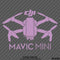 DJI Mavic Mini Drone Silhouette Vinyl Decal - S4S Designs