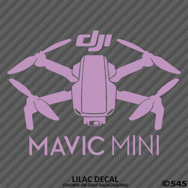 DJI Mavic Mini Drone Silhouette Vinyl Decal - S4S Designs