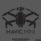 DJI Mavic Mini Drone Silhouette Vinyl Decal - S4S Designs