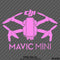 DJI Mavic Mini Drone Silhouette Vinyl Decal - S4S Designs