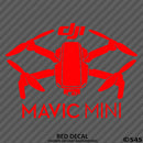 DJI Mavic Mini Drone Silhouette Vinyl Decal - S4S Designs