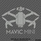 DJI Mavic Mini Drone Silhouette Vinyl Decal - S4S Designs
