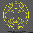 DJI Mavic Pro Drone Pilot Vinyl Decal - S4S Designs