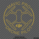 DJI Mavic Pro Drone Pilot Vinyl Decal - S4S Designs