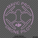 DJI Mavic Pro Drone Pilot Vinyl Decal - S4S Designs