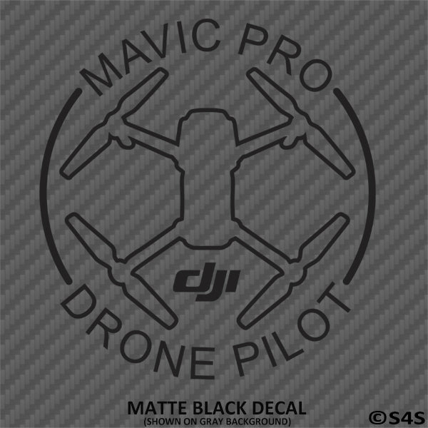 DJI Mavic Pro Drone Pilot Vinyl Decal - S4S Designs