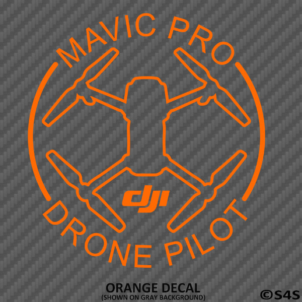 DJI Mavic Pro Drone Pilot Vinyl Decal - S4S Designs