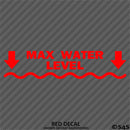 Water Level 4x4 Off Road Mudding Vinyl Decal