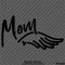 Angel Wings Memorial: Mom Vinyl Decal