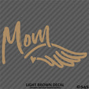 Angel Wings Memorial: Mom Vinyl Decal