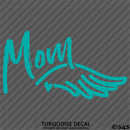 Angel Wings Memorial: Mom Vinyl Decal