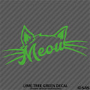 Cat Meow Cute Kitten Vinyl Decal - S4S Designs
