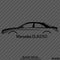 Mercedes Benz CLA250 4Matic Car Silhouette Vinyl Decal - S4S Designs
