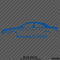Mercedes Benz CLA250 4Matic Car Silhouette Vinyl Decal - S4S Designs