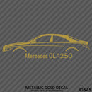 Mercedes Benz CLA250 4Matic Car Silhouette Vinyl Decal - S4S Designs