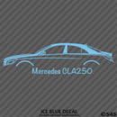 Mercedes Benz CLA250 4Matic Car Silhouette Vinyl Decal - S4S Designs