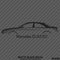 Mercedes Benz CLA250 4Matic Car Silhouette Vinyl Decal - S4S Designs